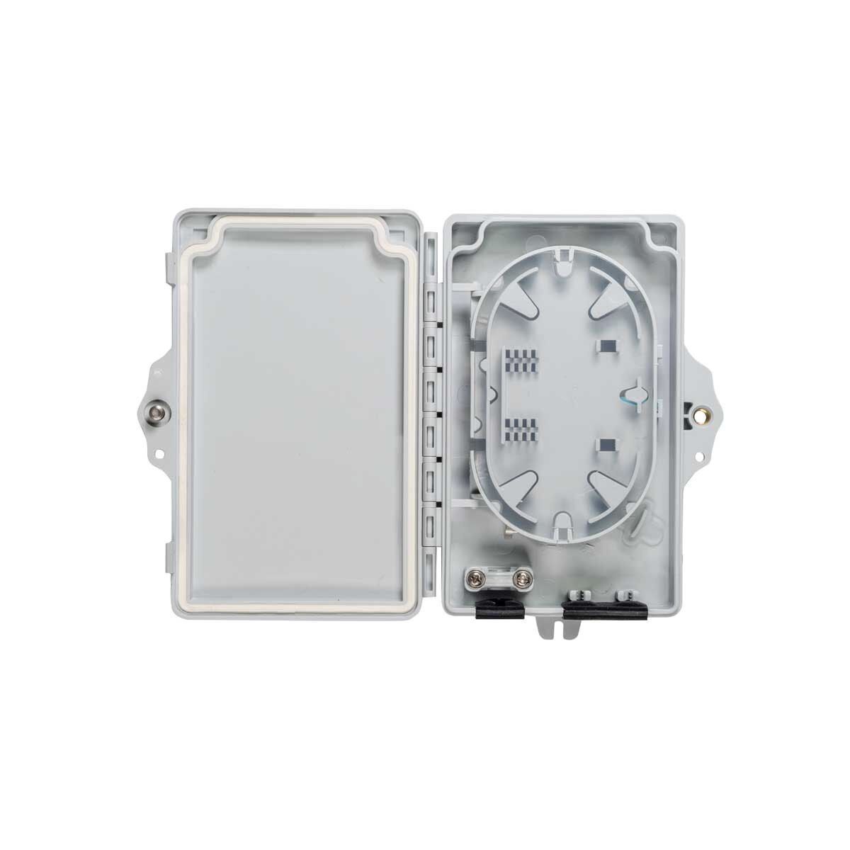 Outdoor Fiber Optic Terminal box, Empty (Holds 2 SC Simplex or 2 LC Duplex Adapters) 2